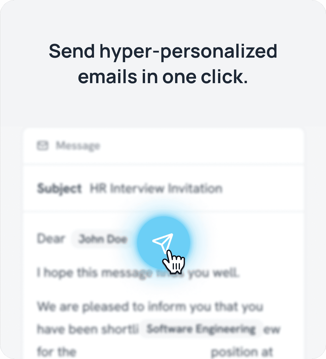 Send hyper-personalized emails in one click.